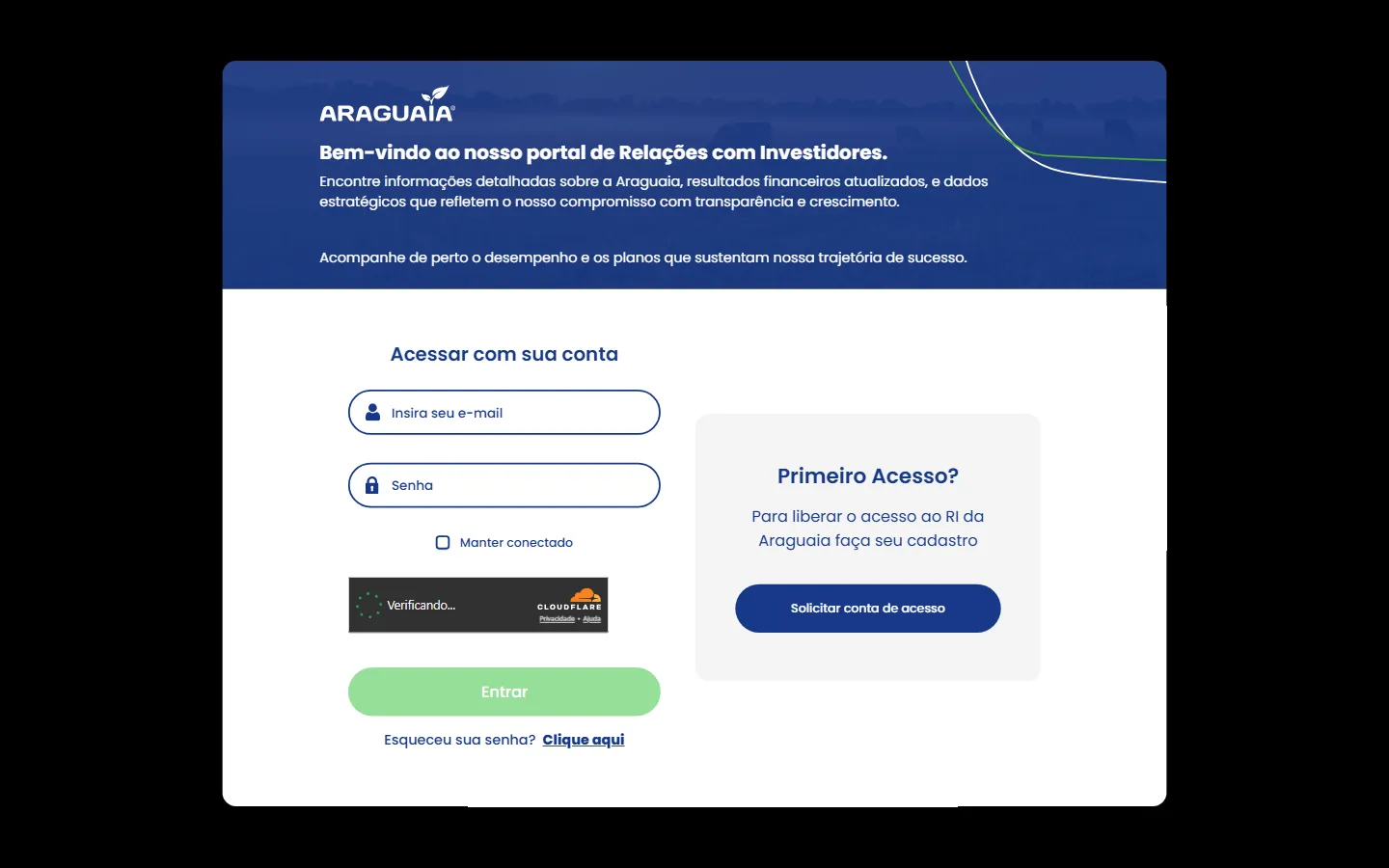 Case Araguaia RI: Portal de RI para Araguaia